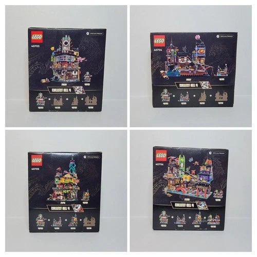 LEGO® All 4 Micro Ninjago City Sets 40703 40704 40705 40706 Complete Set New LOT