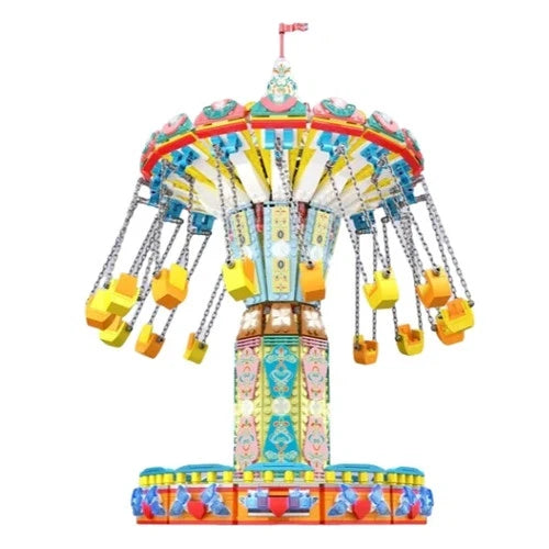 With Motor Rotating Flying Chair building blocks toys gift building bricks