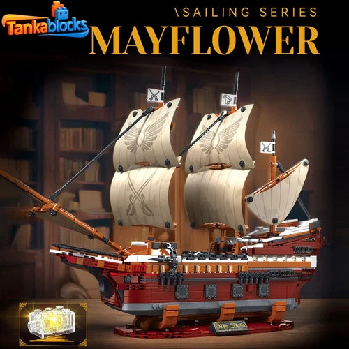 MOC MAYFLOWER SAILING Building Blocks Set Toys Gift 2284 pcs