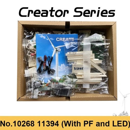 844pcs Vestas wind turbine Building Blocks Fit 10268 Brick Model Toy