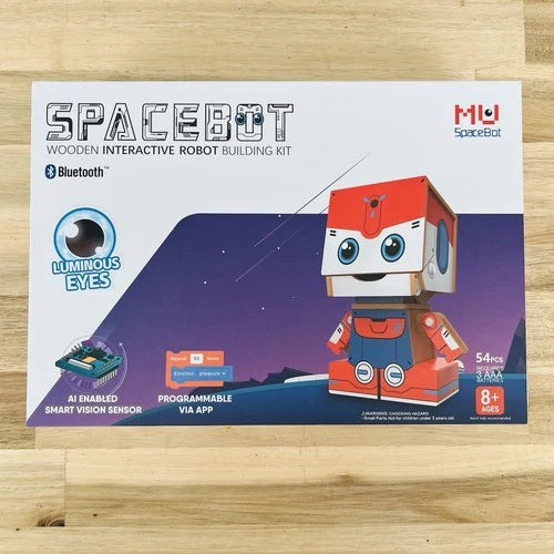 Mu SpaceBot Wooden Interactive Robot Building Kit Sealed New Age 8+ STEM Toy NIB