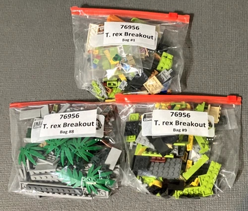 MEOW Jurassic Park T. rex Breakout (76956)- Complete; Missing Stickers; Pls Read