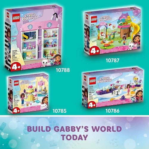 LEGO Gabbys Dollhouse Building Toy Playset 8 Room 4 Minifigures...(a19.5)