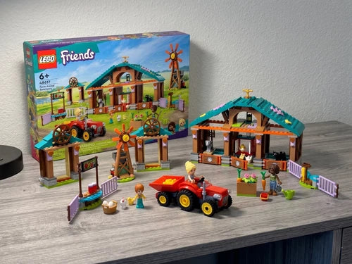 LEGO Friends Farm Animal Sanctuary Building Toys Set Model 42617 With Tractor