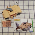 BEST-LOCK Construction Toys 3060 MILITARY HUMMER H1 HUMVEE HMMWV tan slantback