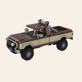 NEW Classic Pickup Truck Building Blocks Set Model Adults MOC Vintage Vehicle