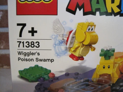 LEGO 71383 SUPER MARIO WIGGLER'S POISON SWAMP EXPANSION SET--FACTORY SEALED