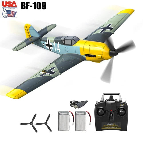 BF-109 Warbird Fighter 2.4G 4CH RC Airplane Fixed Wing 6-Axis Gyro Aerobatic RTF