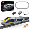 Mould King 12016 Eurostar Rail Car Train Track LED Set Building Block RC Toy