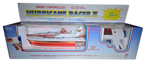 Vintage 1986 Radio Controlled Hurricane Racer II RC Boat BSA Hong Kong NOS