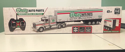 O'Reilly Auto Parts Remote Control Semi Truck w/ Removable Working Trailer