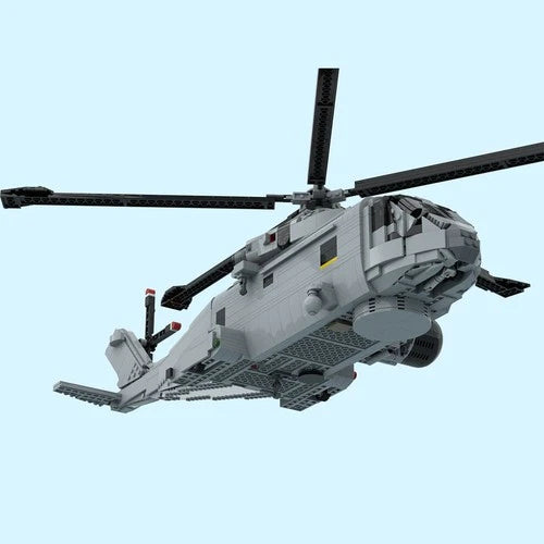 Custom MOC-236058 AW-101 Multi-Purpose Helicopter Building Blocks Set (2285PCS)