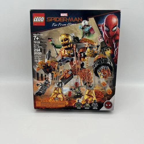 LEGO Marvel Spider-Man Far From Home 76128 Molten Man Battle 294 pcs Sealed
