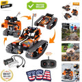 STEM Remote Control Building Kit 3 in 1 RC Tracked Racer/Tank/Robot Engineeri...