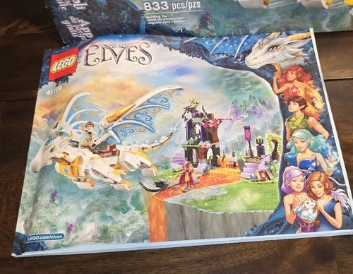 LEGO Elves 41179 Queen Dragon's Rescue 833 pcs 9-12 Box Used 100% COMPLETE w box