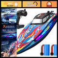 Fast RC Boat for Pool & Lake, 20+ MPH Speed, 40+ Min Runtime, 7 LED Light Modes