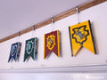 LEGO Harry Potter: 4 School Banners-Built and Complete-some mini figs included