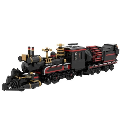 Steampunk Style Time Machine Train Locomotive Building Block Model 880 Pieces