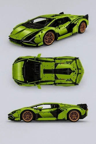 Green Car Model Building Blocks NO BOX~3700pcs