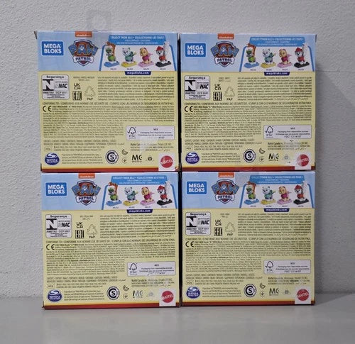 Mega Bloks Paw Patrol Marshall Skye Everest Marshall COMPLETE 4 FIGURE SET 2021