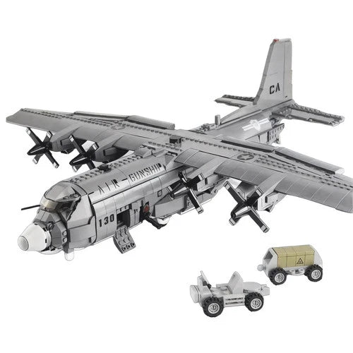 General Jim’s AC-130 Hercules Gunship 1713PCS Military Aircraft Set