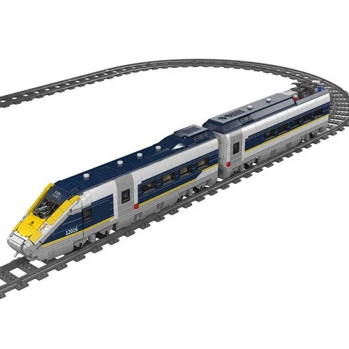 Mould King 12016 Eurostar Rail Car Train Track LED Set Building Block RC Toy