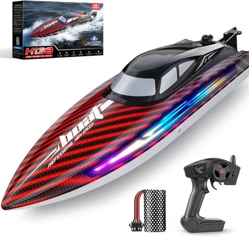 RC Boat for Kids & Teens , Remote Control Boat 30+KPH, Self‑Righting, Pool Fun