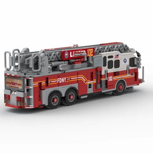 MOC-133201 New York Bedford fire truck building blocks Toys Birthday Gift set