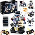 STEM Robot Building Kit - 5 in 1 Coding Toys for Kids, Remote Control Fun