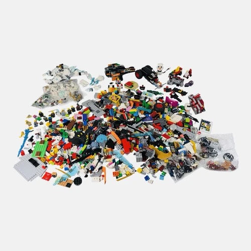 LEGO Bulk Lot 8 Lbs Mixed Parts Minifigures Vehicles Ninjago Ice Dragon