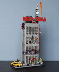 Super Hero Daily Newspaper Tower Building Block Set Large City No box