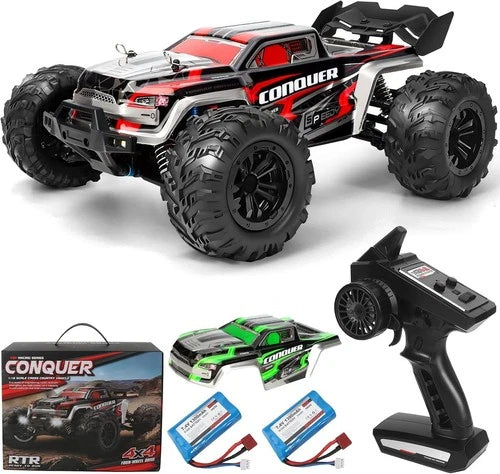 1/14 Brushless RC Cars for Adults Fast 60+ mph, RC Trucks 4x4 Offroad
