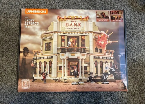 Funwhole Lumibricks Western Bank Heist 100% Complete Set USED Cowboy Old West