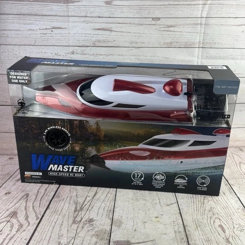 Amax Wave Master High Speed RC Boat Red 17 MPH 2.4GHz Self Righting RTR