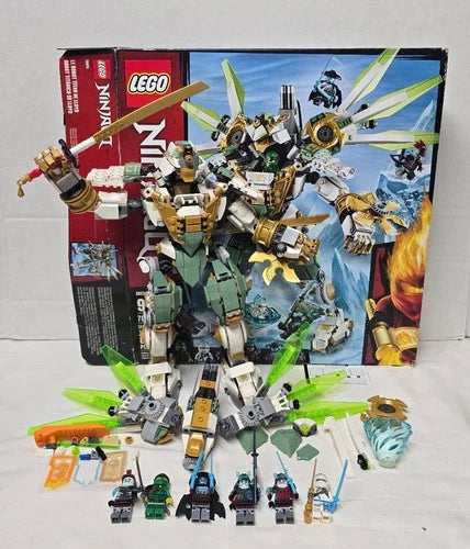 MEOW NINJAGO 70676 Lloyd's Titan Mech 99% COMPLETE All Builds & Minifigures
