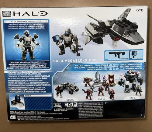 MEGA Bloks Halo UNSC Wombat Recon Drone Armor System 89pc Set CYY43