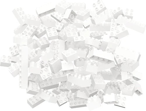Hubelino 420619 White Building Blocks (120-Piece)