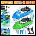 2PACK Remote Control Boats for Kids & Adults, 10km/h High Speed RC Boats, Fast f