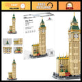 London Clock Tower Model Kit - Big Ben Building Block Set, 1,095 Pieces, STEM To