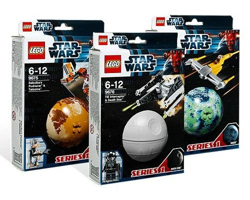 LEGO Star Wars Planet Series 1 & 2 Set of 6 100% Complete with Boxes! FREE SHIP!