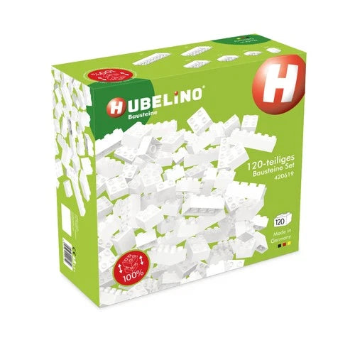 Hubelino 420619 White Building Blocks (120-Piece)