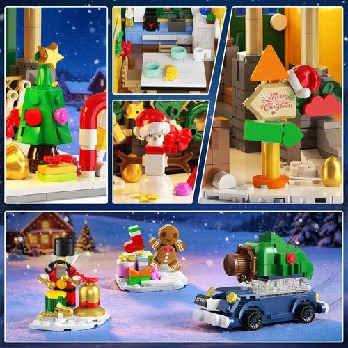 INSOON 2026 Advent Calendar Christmas House Mini Building Set with Light