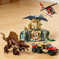 984pcs Spinosaurus & Quetzalcoatlus Air Mission Building Blocks MOC 76976 Toy