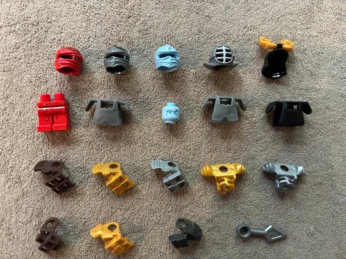 LEGO Ninjago Misc. Pieces Lot (NRG Kai, Zane pieces)