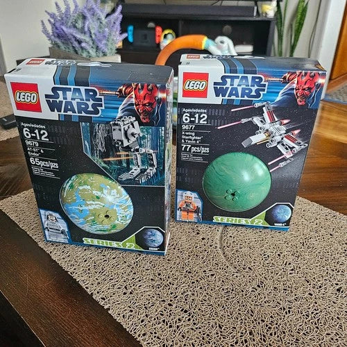 New Sealed LEGO Star Wars Planets Series 2 Retired (9679, 9677)