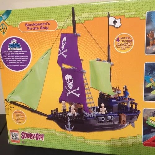 Character Building/COBI Scooby Doo Blackbeard's Pirate Ship Building Set NEW