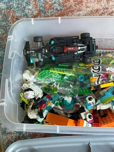 LEGO Bulk Lot with Minifigures & Vehicles - Mixed Bricks Estate Bundle