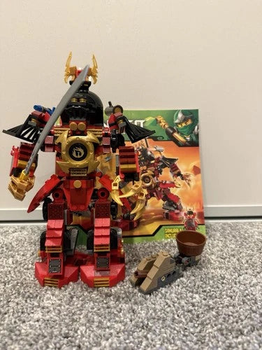 LEGO 9448 Samurai Mech 100% Complete w 3 Minifigures 2 Manuals 2012 Rare Retired
