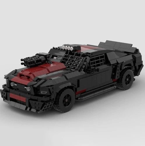 Ford Mustang Death Race Racing Car Model Building Block Kits