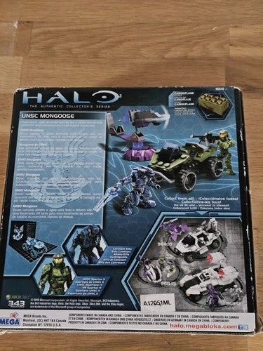Mega Bloks Halo UNSC Mongoose Set of 3 Building Set 77 pcs 96849 Unopened Sealed